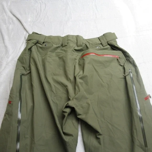 Flylow IQ Snow Pants Men Green XL NeoShell Waterproof Snowboard Ski Winter 34x33